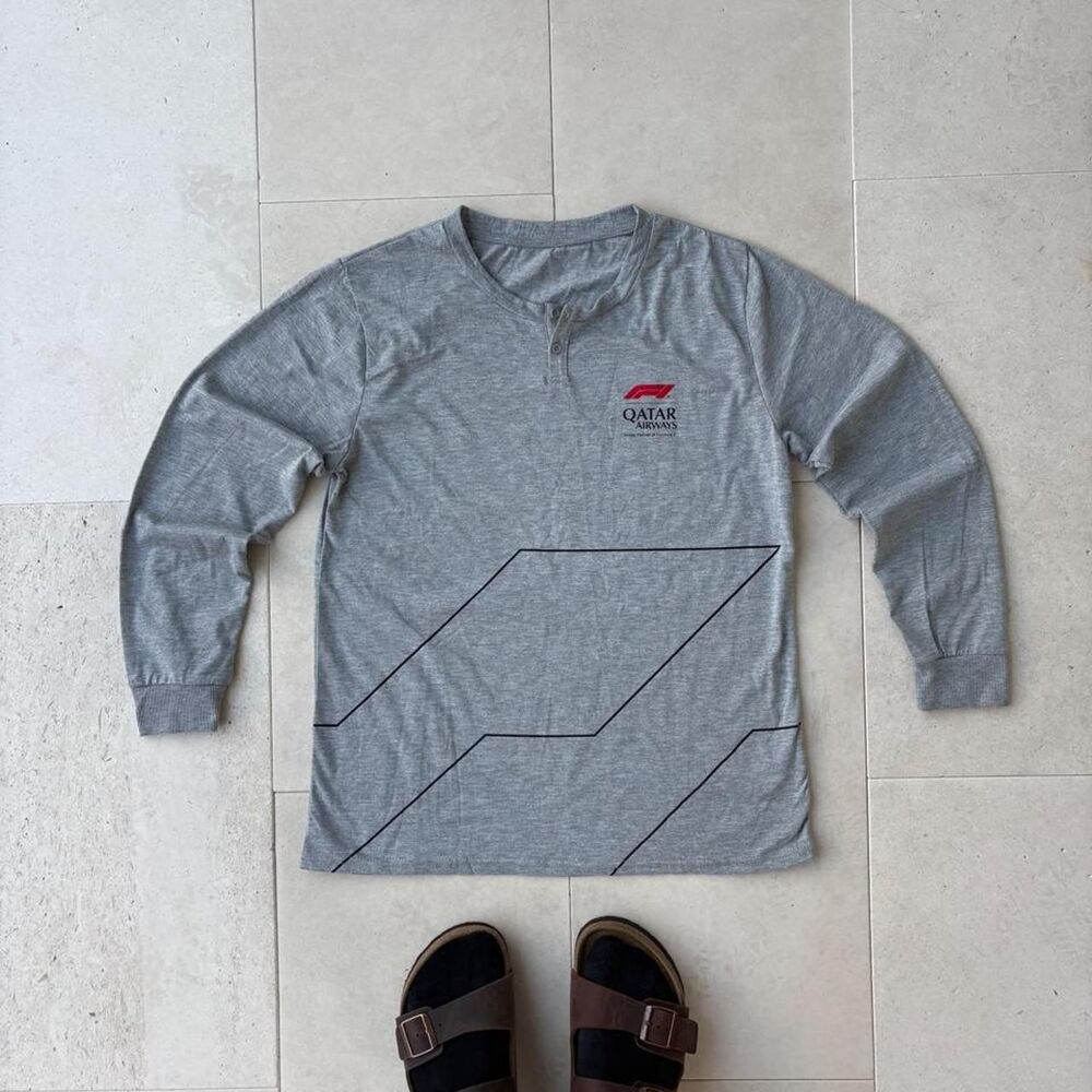 Limited-Edition Qatar Airways × Formula 1 Loungewear Henley